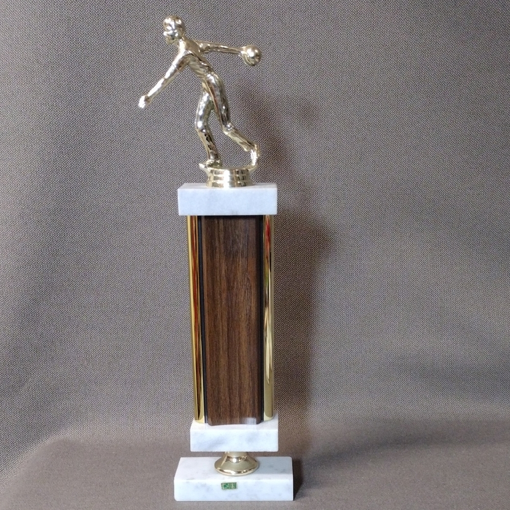 15" Vintage bowling trophy